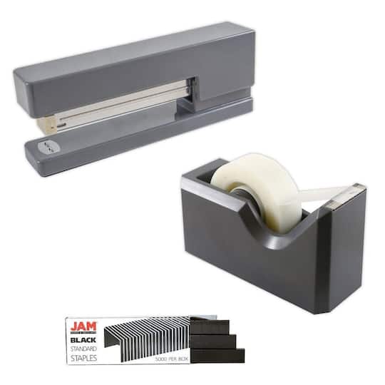 JAM Paper Stapler, Tape Dispenser &#x26; Staples Office Trio Kit